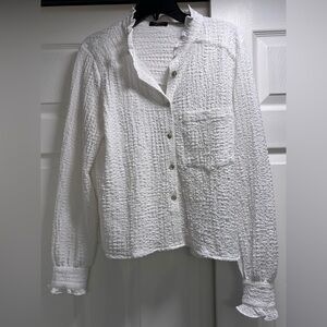 Women's White Button Down Shirt